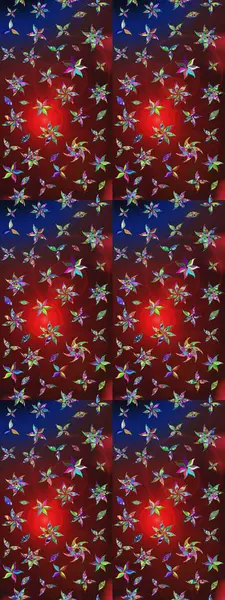 Gömlek, arka plan modelini çiz. Tropik çiçekler. Kahverengi ve kırmızı renkte çiçekler.