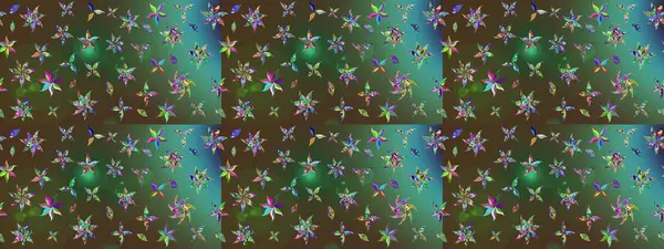 Küçük çiçekteki sevimli çiçek deseni. Raster illüstrasyonu. Tony 'nin kumaş kalıbını çiz. Modaya uygun kumaş deseni.