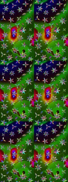 Zentangle soyut çiçekleri. Karalama çiçeği. Raster illüstrasyonu. Güzel kumaş deseni. Renkli Bahar Teması eskiz kalıbı. Düz Çiçek Elementleri Tasarımı.