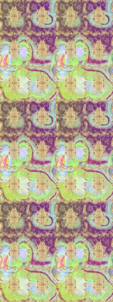 Geleneksel raster ve altın desen. Tarafsız renkler üzerinde klasik oryantal desen. Damask taslak süsü.