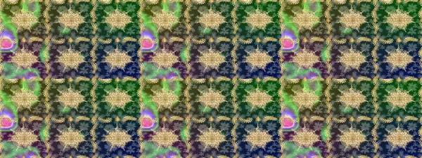 Duvar kâğıdı için altın süslü bir illüstrasyon. Çiçek süslemeli Raster eskiz deseni. Süslü dantel iz sürücü. Doğu tarzında klasik tasarım öğesi. Yeşil renkler üzerine geleneksel Arapça dekor.