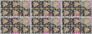 Kış kar dokusu duvar kağıdı. Gri renkli altın kar taneleri. Noel altın kar tanesi kusursuz desen. Sembol tatili, yeni yıl kutlaması, altın desenler..