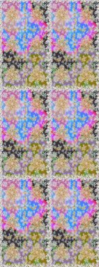 Doğum günü kartı, davetiye ya da afiş için iyidir. Raster illüstrasyonu. Kusursuz ortaçağ çiçek deseni. Tarafsız renklerde altın. Dekoratif simetri arabesk.