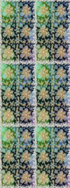 Doku arka planında altın duvar kâğıdı. Damask kusursuz yinelenen arkaplan. Gri renklerdeki altın element. Barok tarzında altın çiçekli süs..