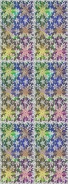 Kusursuz soyut bir arkaplan. Raster illüstrasyonu. Oriental raster klasik gri ve altın desenli.