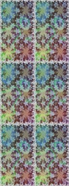 Raster soyut çiçek çelengi altın karalama fantezi yaprakları ve tarafsız renklerde çiçek. El yapımı dekoratif çerçeve, albüm kapağı, tebrik kartı, klasik Art deco tarzı.