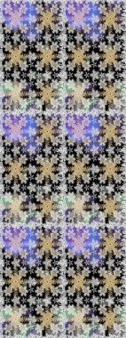 Gri renkli ve altın elementli geleneksel altın sarısı desen. Barok tarzında kusursuz bir doğulu süsü..