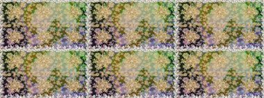 Raster geleneksel oryantasyon süsü. Altın elementlerle nötr renklerde altın desen. Kusursuz klasik altın desen.