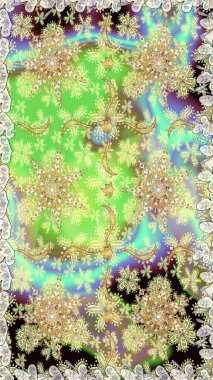 Klasik klasik klasik arka plan. Kusursuz klasik raster altın desenli. Geleneksel oryantasyon süsü. Altın elementlerle nötr renklerde altın desen.