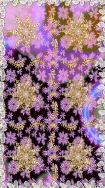 Damask arkaplanı tekerrür ediyor. Barok tarzında altın çiçek süsü. Tarafsız renklerde altın element. Antika altın tekrarlanabilir duvar kağıdı.