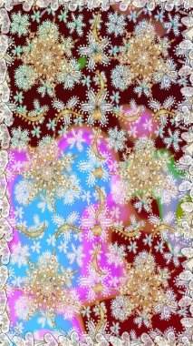 Kusursuz klasik altın desen. Altın elementlerle nötr renklerde altın desen. Raster geleneksel oryantasyon süsü.