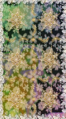 Gri renklerde, altın elementli, pürüzsüz bir desen. Şam tasarım için kusursuz desen.