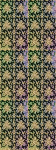 Damask altın soyut çiçek gri renklerde pürüzsüz desen. Raster illüstrasyonu. Süsleme.