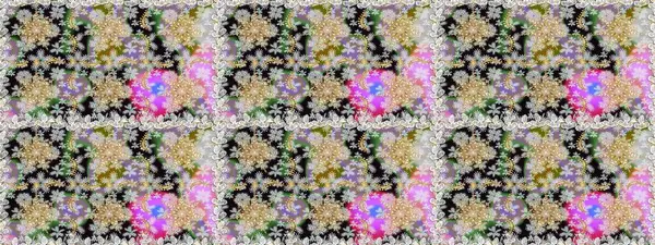 Kusursuz altın desen. Gri renklerde, altın elementlerle kusursuz desen. Raster doğulu süsü.