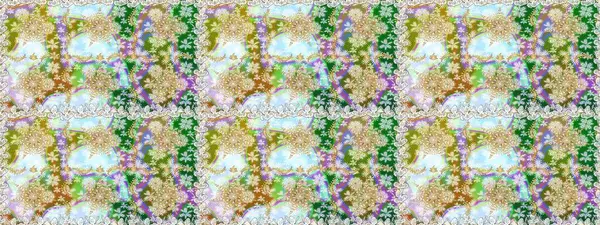 Altın rengi, kusursuz çizim. Tarafsız renklerde altın, altın çiçekli elementler. Senin tasarımın için, duvar kağıdı. Raster geometrik arkaplanı.