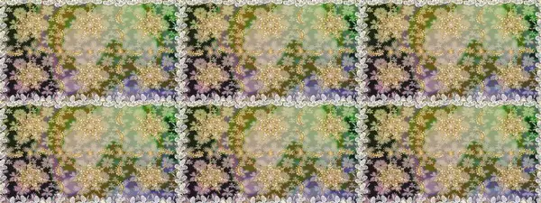 Raster geleneksel oryantasyon süsü. Altın elementlerle nötr renklerde altın desen. Kusursuz klasik altın desen.