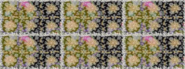 Damask pürüzsüz süsü. Klasik oryantal desen gri renklerden üstündür. Geleneksel raster ve altın desen.