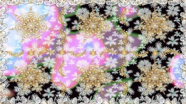 Geleneksel oryantasyon süsü. Kusursuz klasik raster nötr ve altın desenli. Klasik vintage arkaplan.