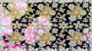 Altın kar taneleri basit, pürüzsüz desen. Soyut duvar kâğıdı, ambalaj dekorasyonu. Kış sembolü, Mutlu Noeller, Mutlu yıllar 2019. Tarafsız renklerde Raster altın deseni.