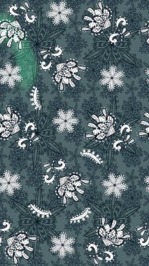 Renkli Bahar Teması eskiz kalıbı. Düz Çiçek Elementleri Tasarımı. Şirin çiçek elementleri. Raster illüstrasyonu. Çizim deseni Modaya uygun kumaş deseni.