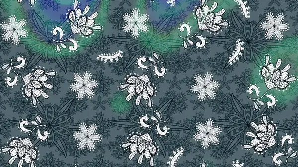 Motley illüstrasyonu. Çiçekli yaz çiçekleri. Moda baskıları için zarif bir şablon. Robot resim. Küçük çiçekte güzel bir desen. Küçük renkli çiçekler..