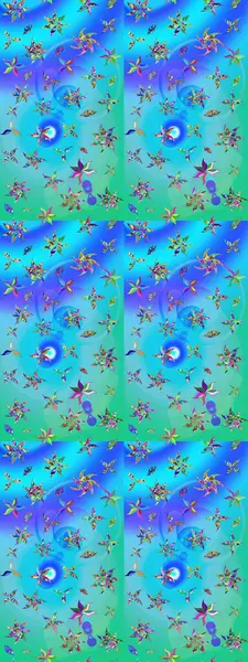 Çiçekli bahar çiçekleri. Motley illüstrasyonu. Küçük renkli çiçekler. Küçük çiçekte güzel bir desen. Robot resim. Moda baskıları için zarif bir şablon.