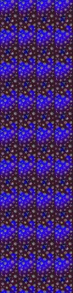 Raster çiçek izi. Raster Yumuşak kumaş deseni. Klasik taslak çizimi. Çiçeksel kahverengi ve mavi çizim deseni.