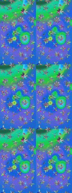 Çizim raster deseni. Çiçek arkaplan. Güzel kumaş deseni.