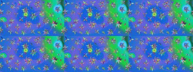 Eskiz Vintage Çiçek Deseni. Raster Kalça dokusu deseni.