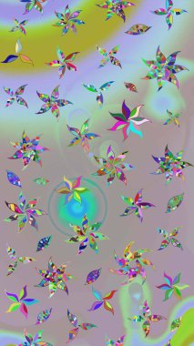 Güzel kumaş deseni. Raster suluboya çiçek deseni, narin çiçekler, nötr ve gri çiçekler, tebrik kartı şablonu.