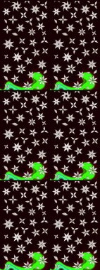 Siyah ve nötr renklerde çiçekler. Çiçekli karalama şeklinde Raster çiçek deseni. Nazik, narin çiçek arkaplanı.