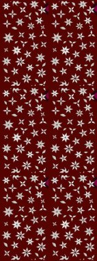 Vadinin çiçekleri kırmızı ve nötr renklerde. Raster çiçek desenleri çiziyor..