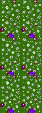 Renkli Bahar Teması eskiz kalıbı. Yeşil ve nötr renklerde çiçekler. Çiçek desenli eskiz, yaz çiçekleri. Düz Çiçek Elementleri Tasarımı.