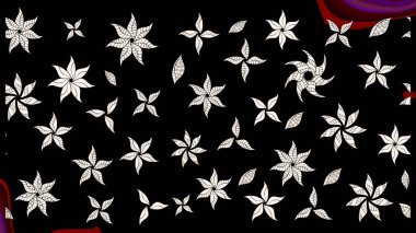 Raster illüstrasyonu. El yapımı çiçek ve bitki koleksiyonu. Eskiz tarzı siyah ve nötr renklerde. Şirin karalamalı çiçek desenli çizim. Raster illüstrasyonu.