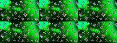 Raster çiçek desenli çiçek deseni, yapraklar, dekoratif elementler, sıçrama, lekeler, el çizimi kontur çizgileri ve Doodle çizim stili, grafik raster çizim çizimi.