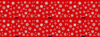 Kırmızı ve nötr renklerde çiçekler. Raster illüstrasyonundaki çiçek desenli çizim. Düz Çiçek Elementleri Tasarımı. Renkli Yaz Teması çizim şablonu.