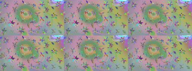 Tarafsız ve yeşil renklerde çiçekler olan çiçek deseni çiz. Suluboya tarzında tarafsız ve yeşil renkte çiçekler.