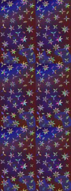 Mor ve mor renkte çiçek çizimi. Raster illüstrasyonu. Çiçek deseni. Mor ve mor renkli çiçekler. Şatafatlı bahar bahçesi dokusu.