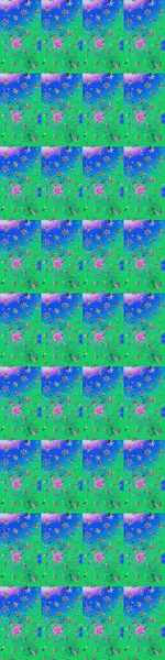 Yeşil ve mavi renklerde. Raster illüstrasyonu. Anti-stres için Raster soyut şablon sayfası.