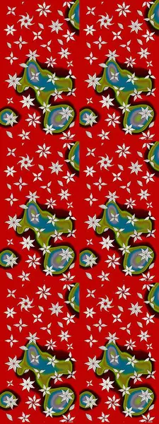 Kırmızı ve nötr renklerde çiçekler. Yumuşak, bahar çiçekli arka plan. Raster çiçek desenli ve çiçekli..