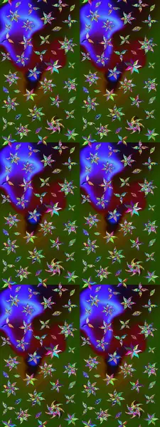 Yeşil ve kahverengi renkli vadi çiçekleri. Raster - stok. Suluboya, elle çizilmiş. Taslak arkaplan deseni.