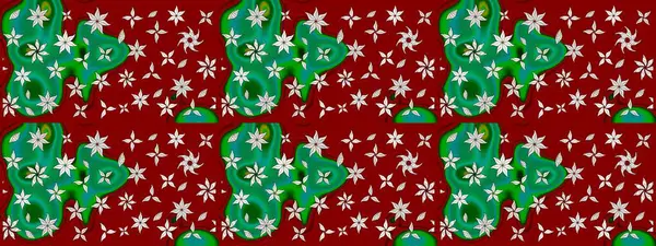 Çiçekli, yapraklı, çiçek desenli eskiz. Raster illüstrasyonu. El çizimi.