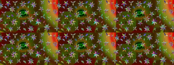 Güzel kumaş deseni. Renkli Yaz Temalı eskiz kalıbı. Düz Çiçek Elementleri Tasarımı. Raster illüstrasyonunda çiçek deseni çizimi.