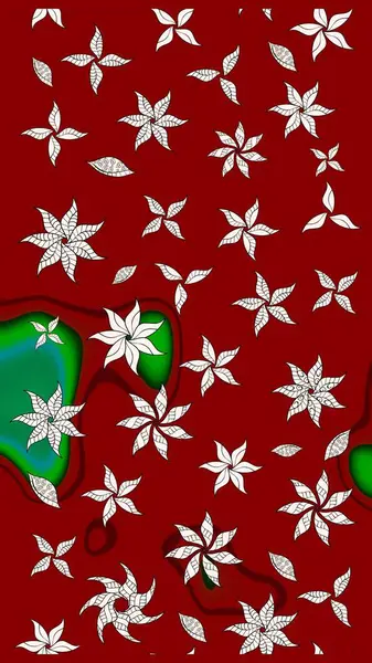 Düz Çiçek Elementleri Tasarımı. Sketch Colour Spring Theme eskiz kalıbı. Kırmızı ve nötr renklerde çiçekler. Sevimli çiçek raster deseni.