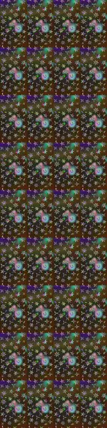 Düz Çiçek Elementleri Tasarımı. Kahverengi ve gri renkli çiçekler. Çiçekli eskiz çizimi. Renkli Yaz Teması çizim şablonu.