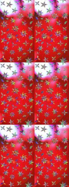 Kırmızı ve pembe renkte çiçekler. El çizimi. Çiçekli eskiz deseni. Suluboya çizimi.