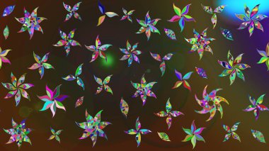 Güzel suluboya yaz çiçekleri deseni..