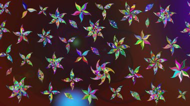 Güzel suluboya yaz çiçekleri deseni..