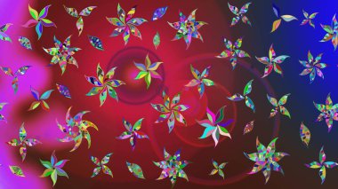 Zarif, parlak ve eskiz kırmızı ve mavi çiçek desenli tasarım. Sabıka baskıları, bebek kıyafetleri, duvar kâğıtları, paket kutuları vb..