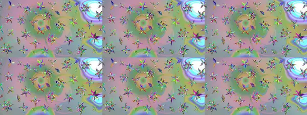 Tarafsız ve yeşil renkli çiçekler suluboya stilinde. Tarafsız ve yeşil renkte çiçekli çiçek deseni çiz.